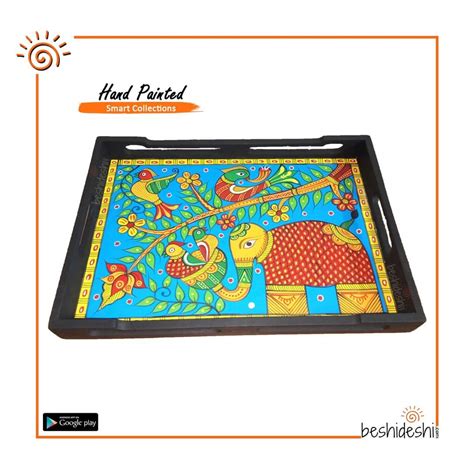 Rickshaw Painted Serving Tray - BeshiDeshi