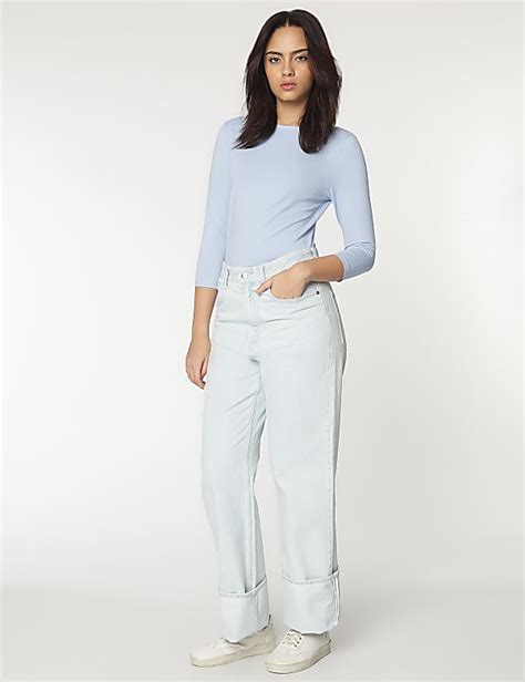 Buy Cotton Rich Boat Neck T-Shirt at Marks & Spencer