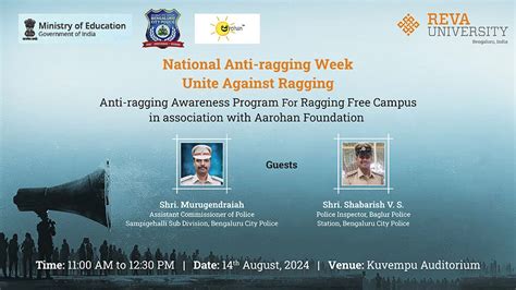 Anti-Ragging Awareness Program For Ragging Free Campus | REVA University