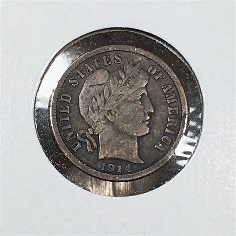 1914 Silver Barber Dime*LIBERTY Fully Visible | Property Room