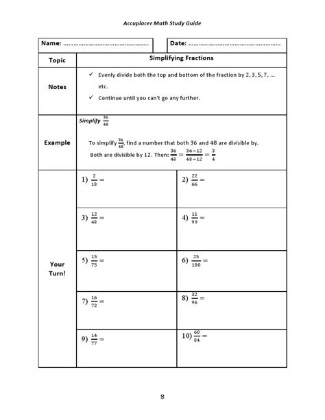 Image result for Accuplacer Math Study Guide