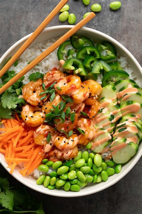 Spicy Shrimp Rice Bowls - Peas and Crayons | Healthy bowls recipes ...