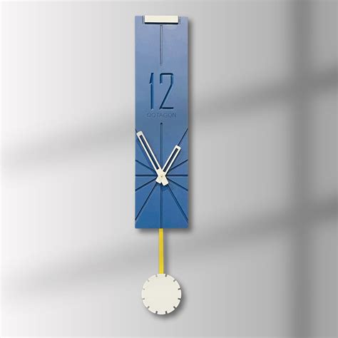 Vertical Aura - Designer Pendulum Wall Clock – OQTAGON DECOR