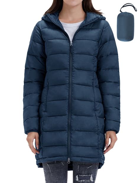 Women's Lightweight Puffer Coat Regular and Plus Size Packable Puffer ...