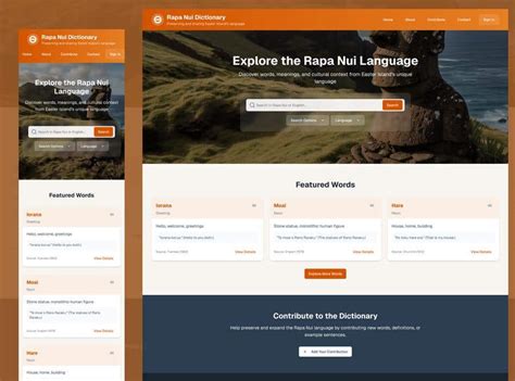 Entry #19 by abanoub127 for Web UI Design for Online Rapa Nui Language ...