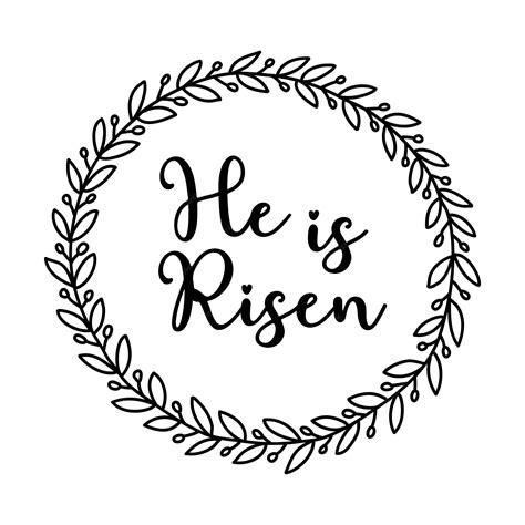 Premium Vector | Bible verse vector, He is Risen, Easter bible verse ...