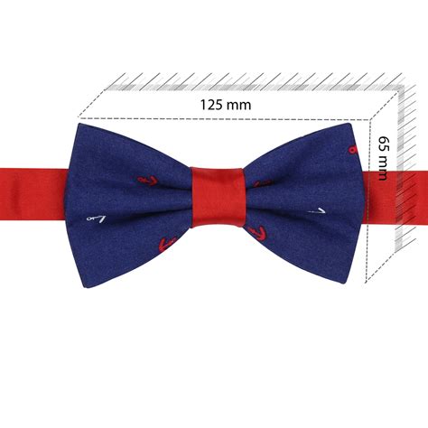 Buy Peluche Anchor Print Blue Bow Tie For Men online @ www.Peluche.in