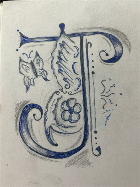 Letter J Drawing