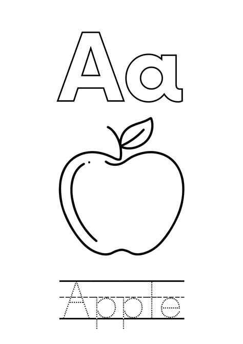 Printable Alphabet Coloring Pages (A-Z PDF Tracing and Coloring Book ...
