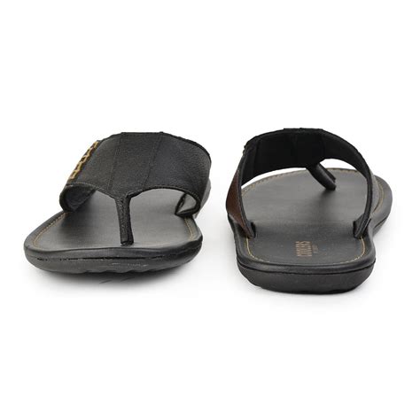 Buy Coolers Casual Black Slippers For Men AVN-13 By Liberty
