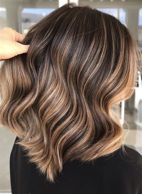 Balyage Short Hair, Dark Brown Hair Balayage, Balayage Hair Caramel ...
