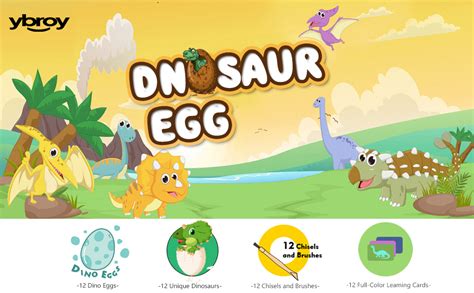 YBROY Dino Egg Dig Kit Dinosaur Toys For Kids 3 To 11 Years Old Boys ...