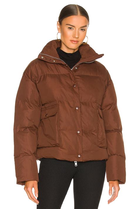 EAVES Everette Puffer Jacket in Chocolate Brown | REVOLVE