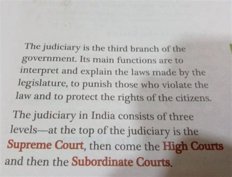 write a short note on Judiciary of IndiaWrite atleast 15 lines - Brainly.in