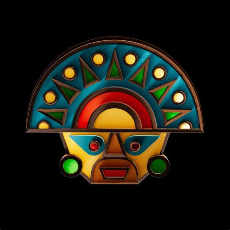 Inca Sun God Mask