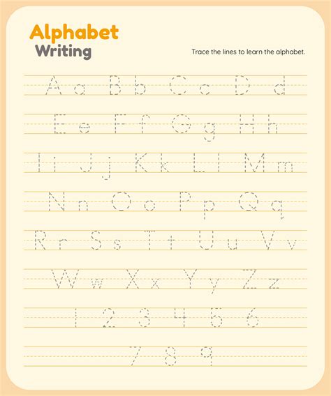 Alphabet Letter Trace Printables