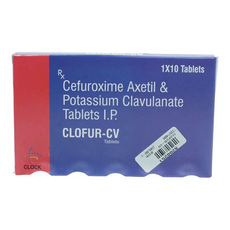 Clofur-CV 500/125 Tablet 10's Price, Uses, Side Effects, Composition ...