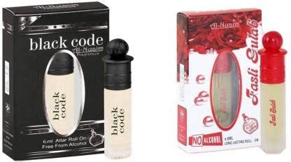 Al Nuaim Fasli Gulab & Black Code Herbal Attar Price in India - Buy Al ...