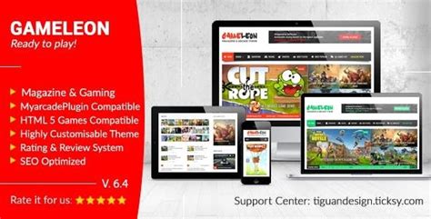 gameleon v5 4 wordpress magazine arcade theme