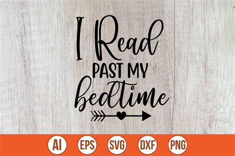 I Read Past My Bedtime Graphic by mottakinkha1995 · Creative Fabrica