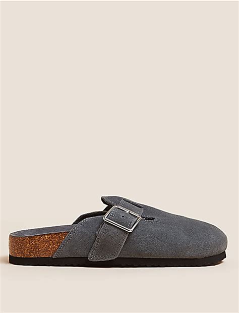 Buy Suede Buckle Mules at Marks & Spencer