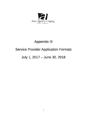 Service Provider Application ats Doc Template | pdfFiller