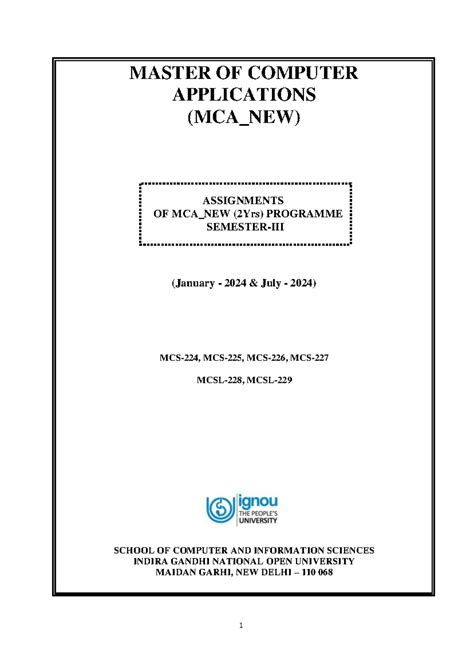 MCA NEW IIIrd Semester - These Questions can be practiced for ...