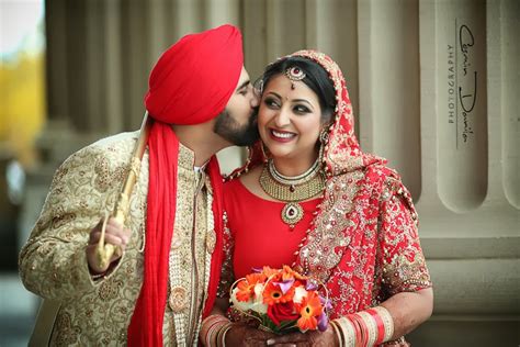 Punjabi wedding bride and groom photography | Picpile.in