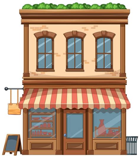 Two-Storey Shop Vector 的图像结果