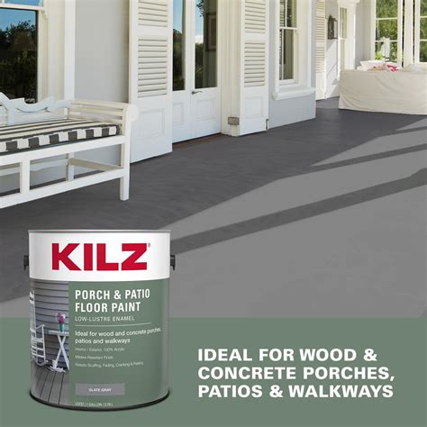Snapklik.com : KILZ Low-Lustre Enamel Porch & Patio Latex Floor Paint