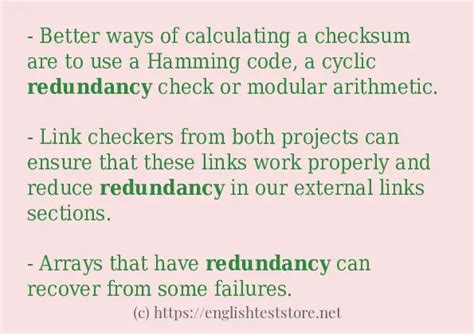 "redundancy" some example sentences - EnglishTestStore Blog