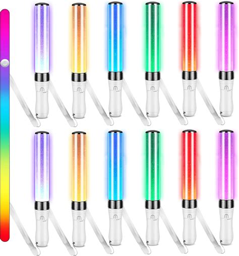 Amazon.com: LED Glow Sticks 15 Color Party Flashing Light Multicolor 2 ...