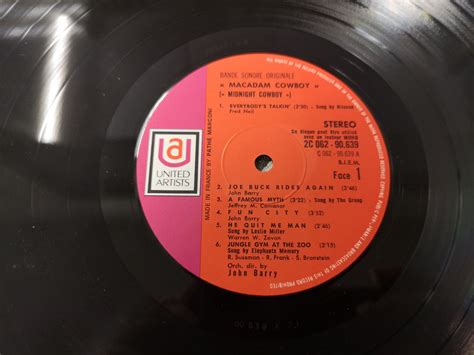 Soundtrack "Macadam Cowboy" Orig France 1969 EX/EX Nilsson – bassin ...