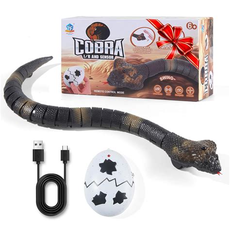 Buy AMCHSURI Remote Control Snakes Realistic Rc Snake Prank Cobra ...