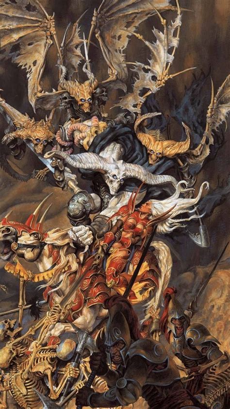 Download wallpaper 720x1280 undead, demon, skeletons, soldiers, battle ...