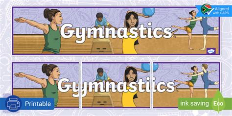 Grade 6 Physical Fitness Gymnastics Movement Display Banner