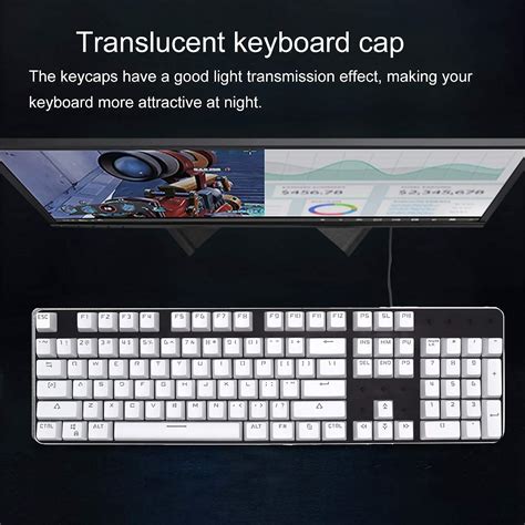 Buy 104 Key Caps for Full Size Mechanical Keyboards, Backlight Keyboard ...