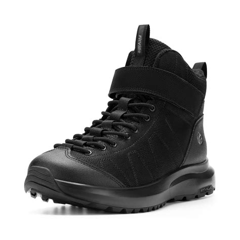 FitVille Men's Wide Winter Snow Boots Warm Fur Lining Non-Slip Snow ...