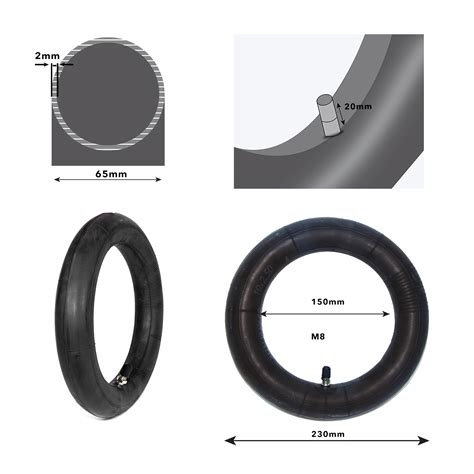Inner Tube For Electric Scooter // 10*2.5", Straight Valve