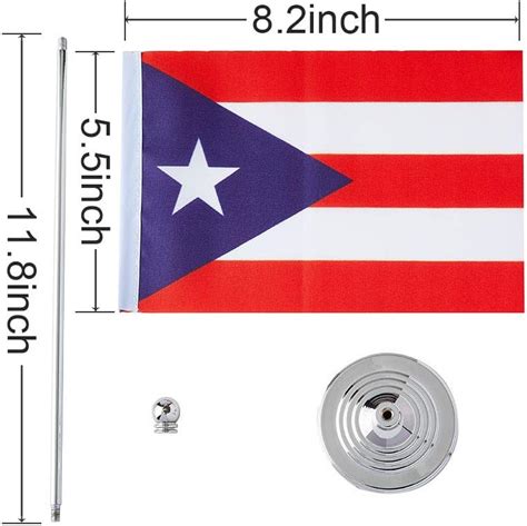 Buy Puerto Rico Flag Puerto Rican Table Desk Small Mini Flags ...