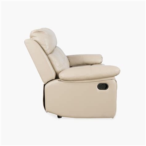 Buy Montoya Faux Leather Recliner - 2 Seater Beige from Home Centre at ...