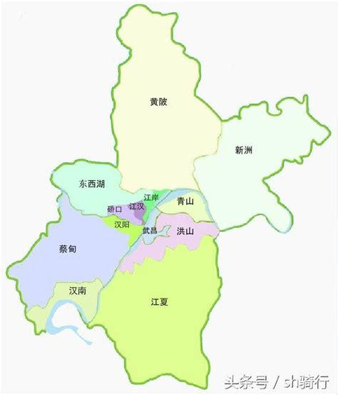 最新！武汉13个区新版地图更新！_要素