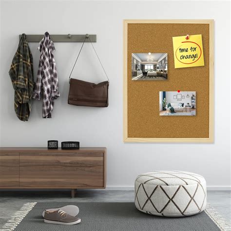 Buy 90X60cm Thicken Cork Board, Notice Pin Board, Memo Board, with 10 ...