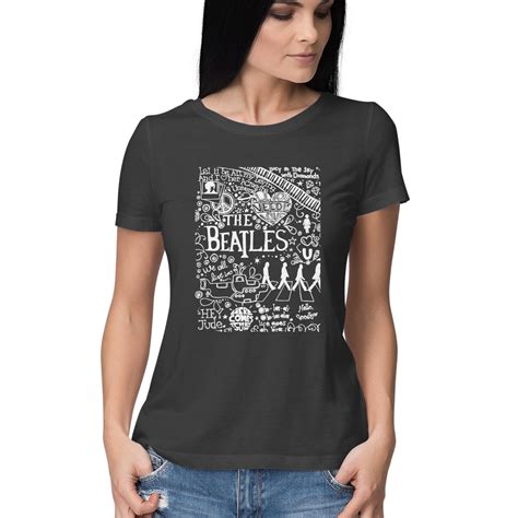 The Beatles Women T-shirt (W) | The Beatles discography - Wittee