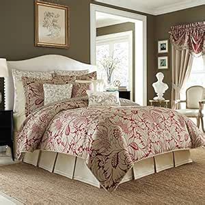 Buy Croscill Avery Comforter Set, King, Red Online at Low Prices in ...