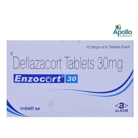 Enzocort 30 mg Tablet 6's Price, Uses, Side Effects, Composition ...