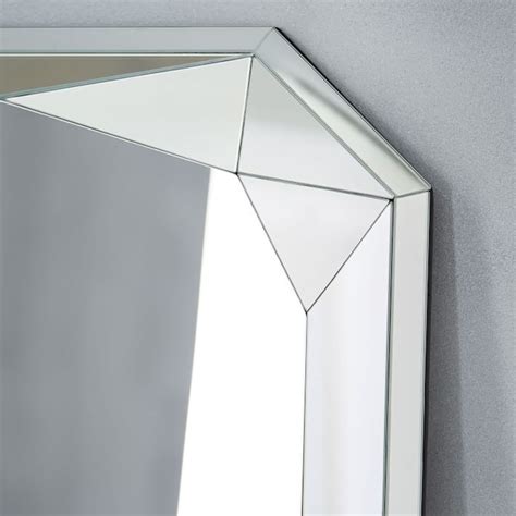 West Elm Faceted Floor Mirror, Emerald Cut - AptDeco