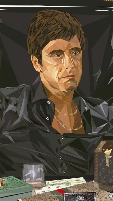Download "Say hello to my little friend!" - Tony Montana Wallpaper | Wallpapers.com