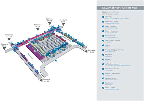 Bangkok Airport Terminal Map (2024) - All Maps