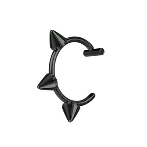 ADYJELY 1/3pcs Lip Ring Fake Piercing G23 Titanium Hypoallergenic ﻿18K ...